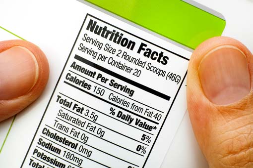 Food label reviews - Nutrition Facts Table